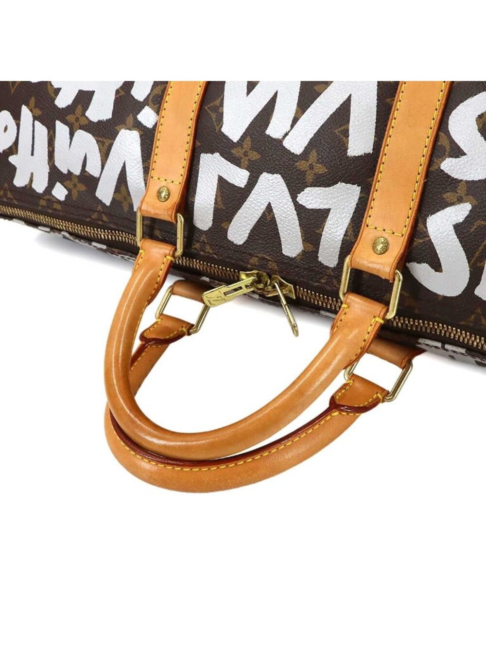 Louis Vuitton Monogram Graffiti Keepall 50 Boston Bag Arjan - Picture 6 of 10